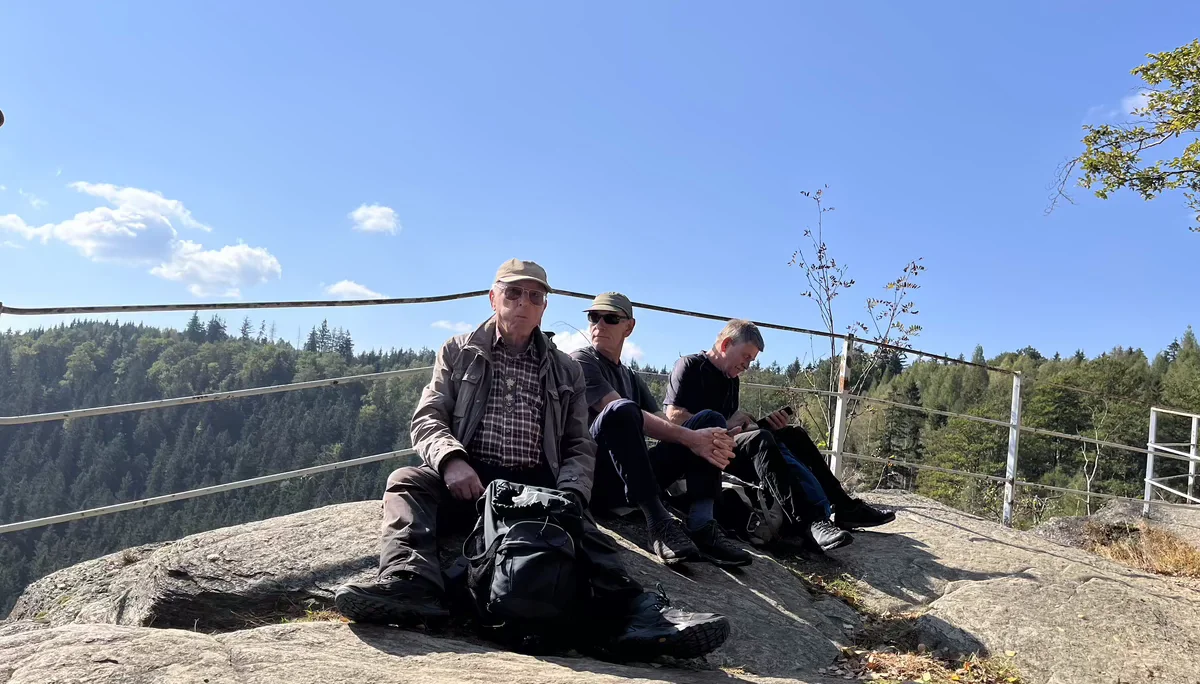 Rentiere Rast mit Alterspräsident Günth | © DAV M.V.