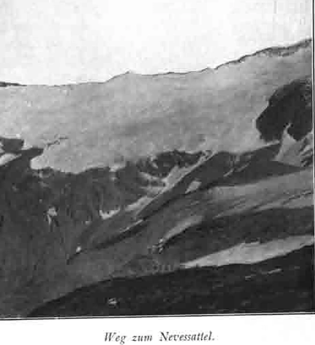 Weg zum Nevessattel | © DAV Chemnitz Archiv: Im Bannkreis der Hütte