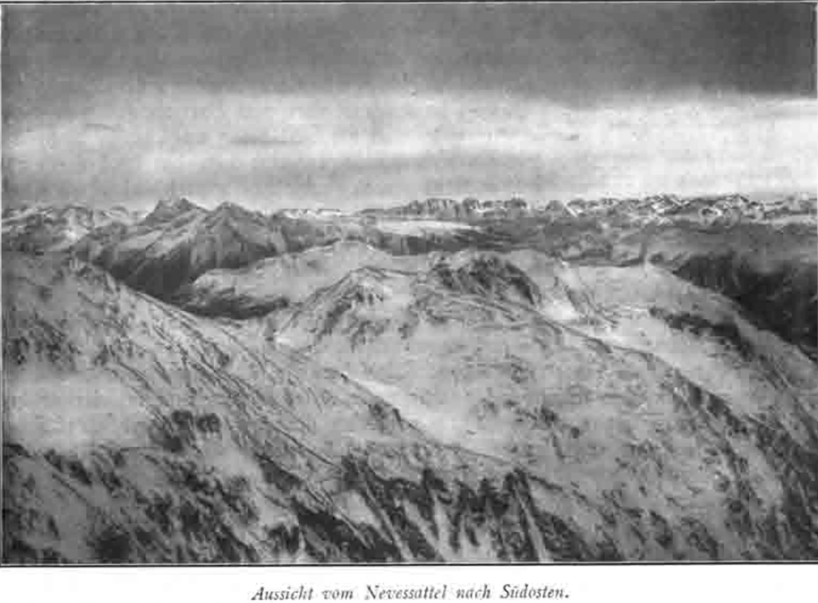 Aussicht vom Nevessattel nach Südosten | © DAV Chemnitz Archiv: Im Bannkreis der Hütte